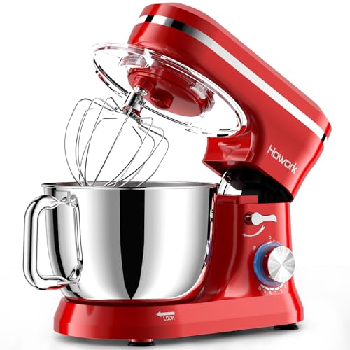 HOWORK Electric Stand Mixer 6.5QT Stainless Steel Bowl, Blue P383969