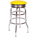 Richardson Seating Floridian 30 in. Retro Swivel Bar Stool Yellow