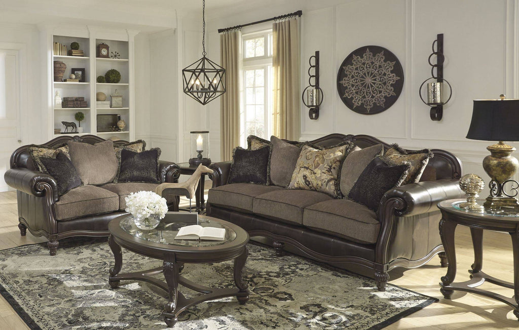 Ashley Norcastle Dark Brown Accent Cabinet T4930