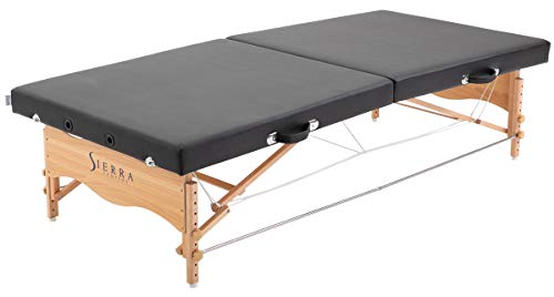 Sierra Comfort Low-Level Portable Massage Table SC-1004 Black K54765