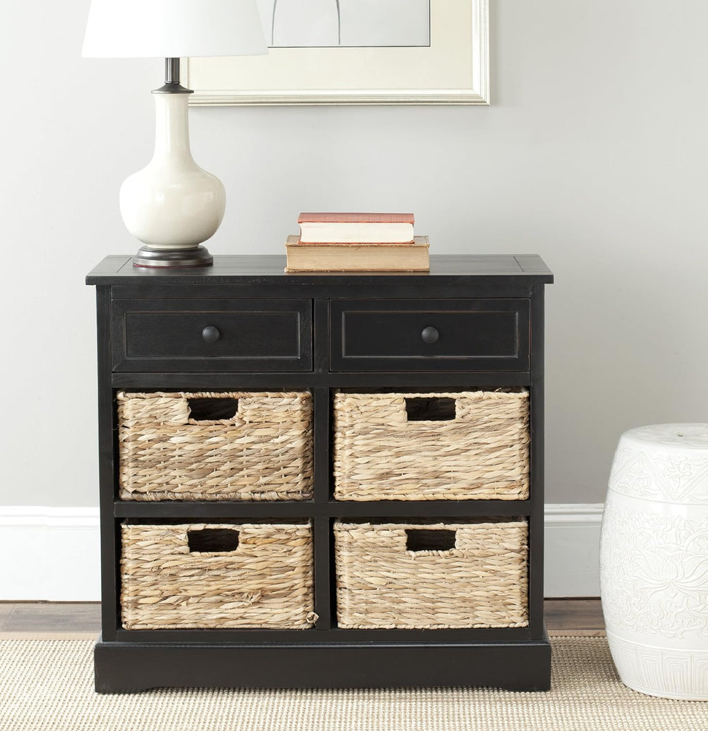 Safavieh American Homes Herman Brown Wicker Basket Storage Unit G834