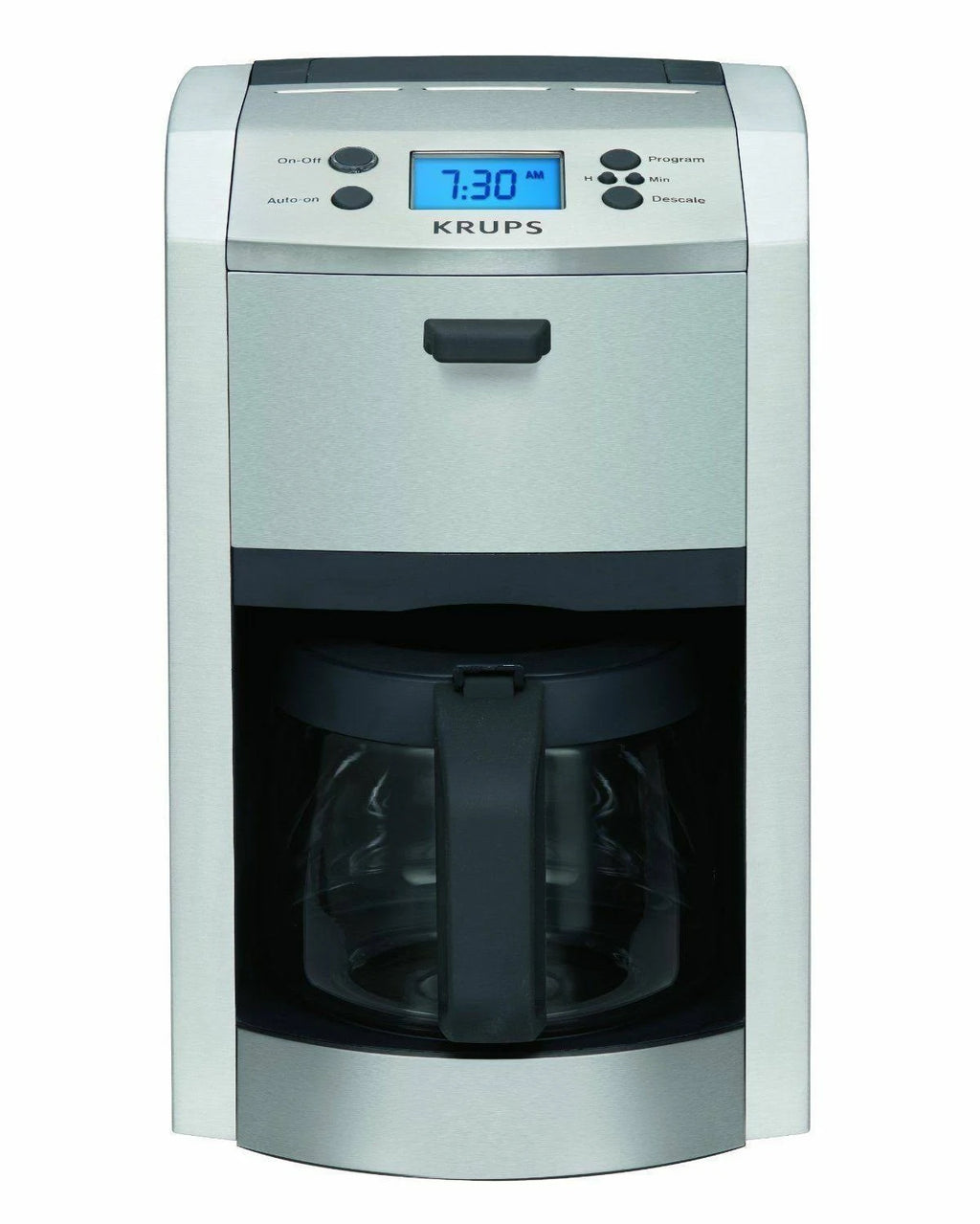 Krups KM8105 12-Cup Die-Cast Programmable Coffee Maker with Stainless