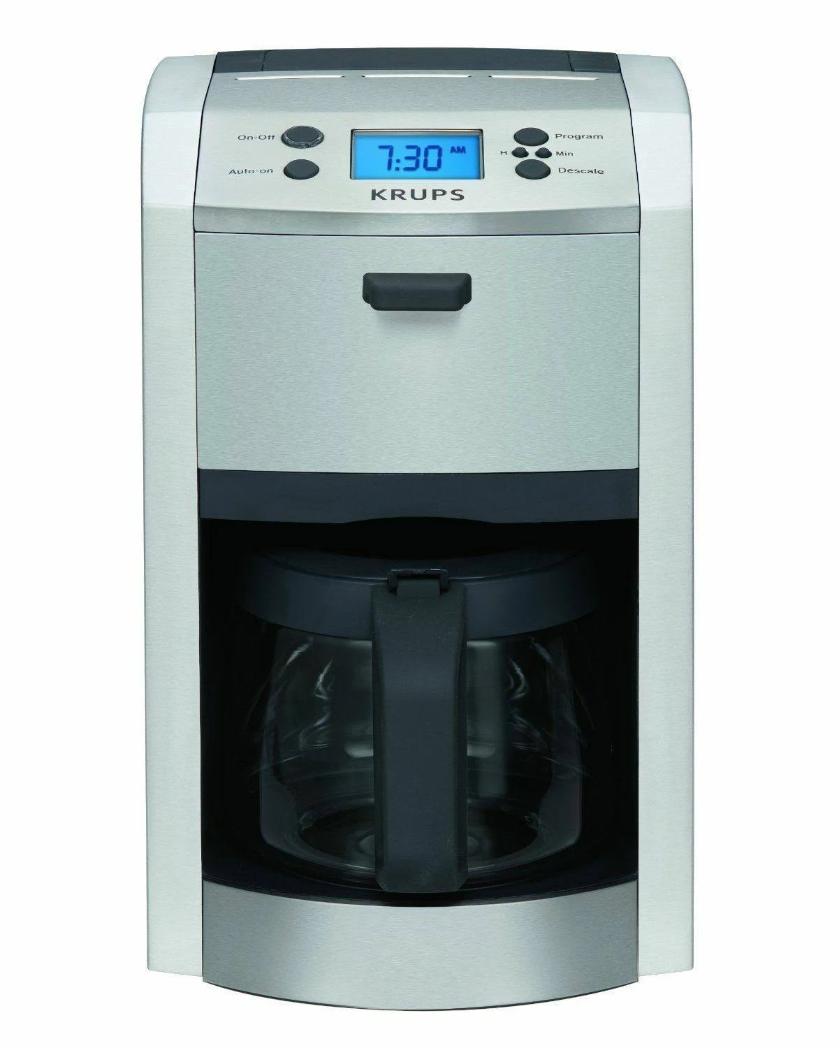Krups KM8105 12-Cup Die-Cast Programmable Coffee Maker with Stainless