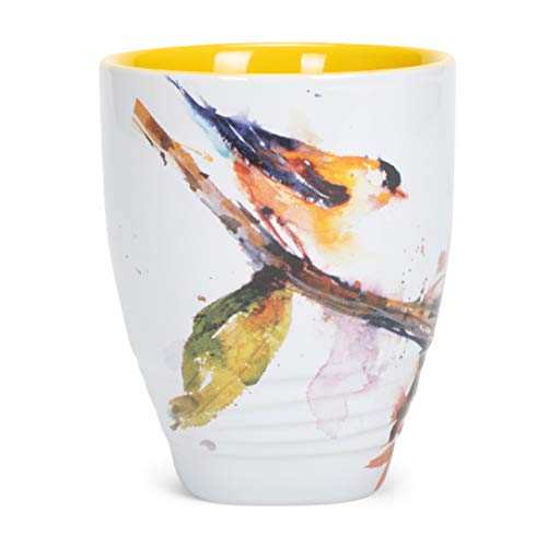 Dean Crouser Cardinal Watercolor Stoneware Mug 16 oz N1410