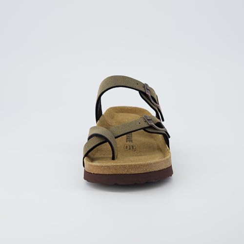 CUSHIONAIRE Women's Luna Cork Footbed Sandal I795