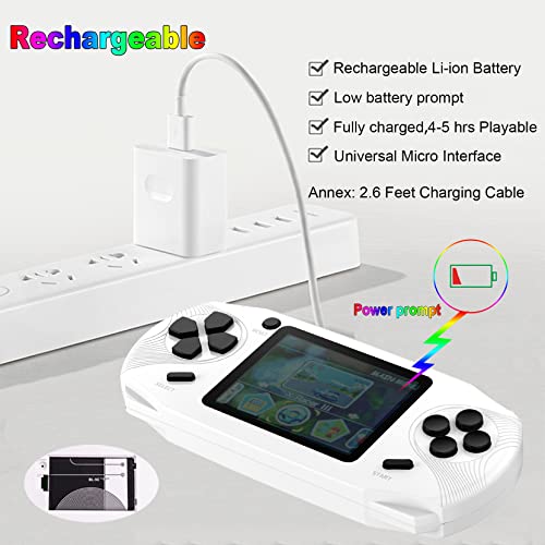 16 Bit Handheld Retro Video Game Player with 3.0'' Screen, Yellow K879