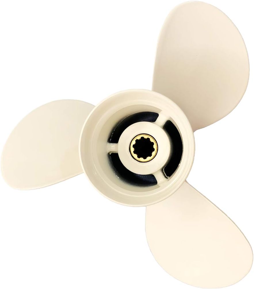 Yamaha Propeller 9 7/8x11 1/4 for Outboard Motor F25 20-30HP, 10 Spline, Pack of 2 D500