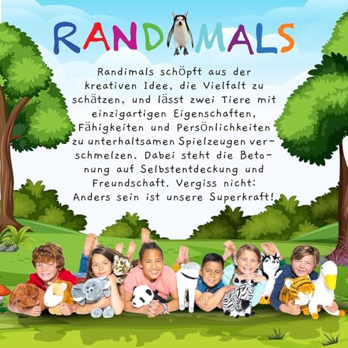 Randimals Plush Toy Stuffed Animal Mix - Horse & Shark Hybrid W18978