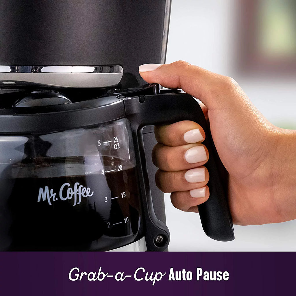 Mr. Coffee 5 Cup Programmable Mini Coffee Maker, Black S840