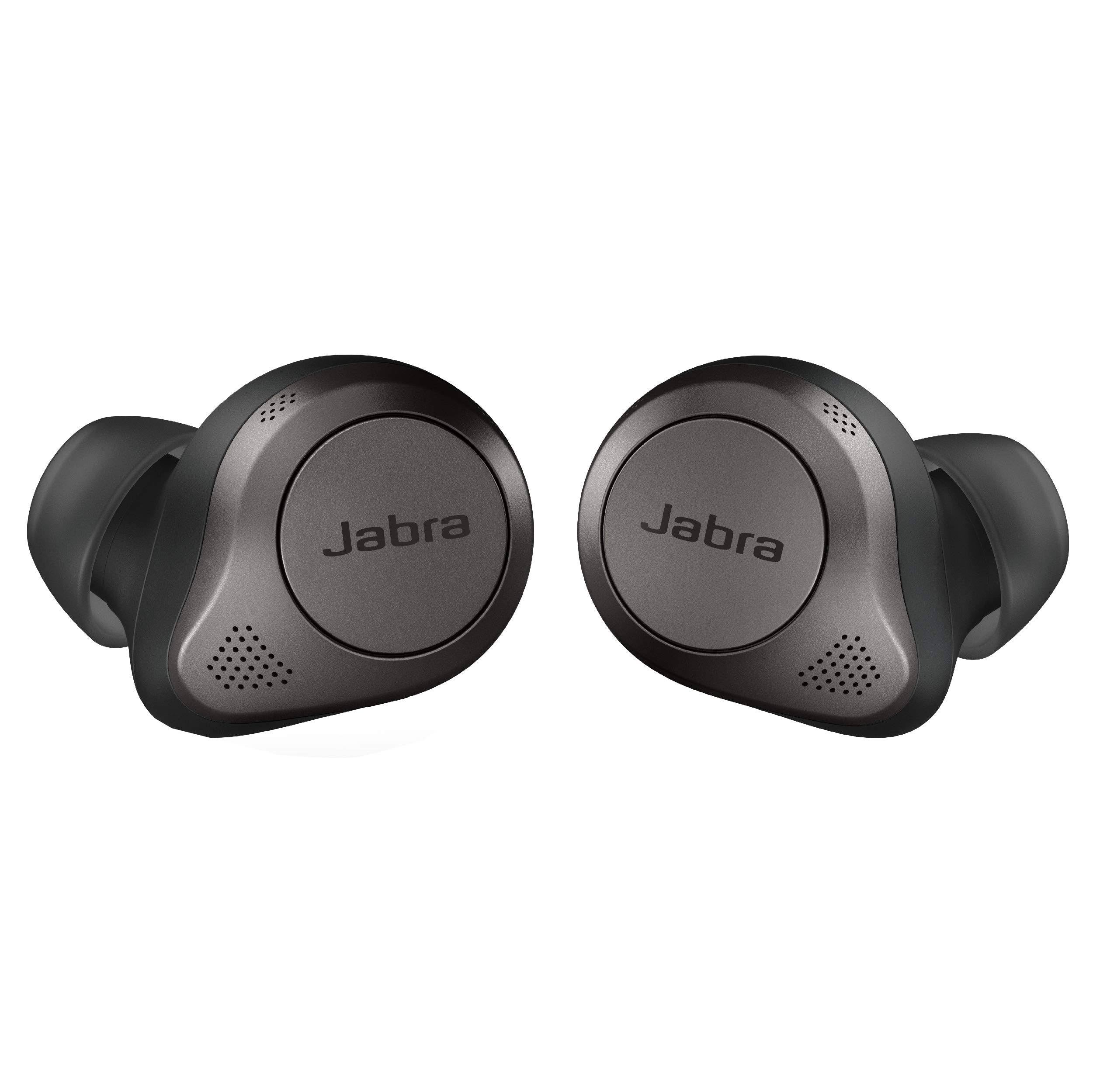 Jabra Elite 85t Bluetooth Wireless In-Ear True Earphones with Mic - Noise-Canceling - Titanium Black