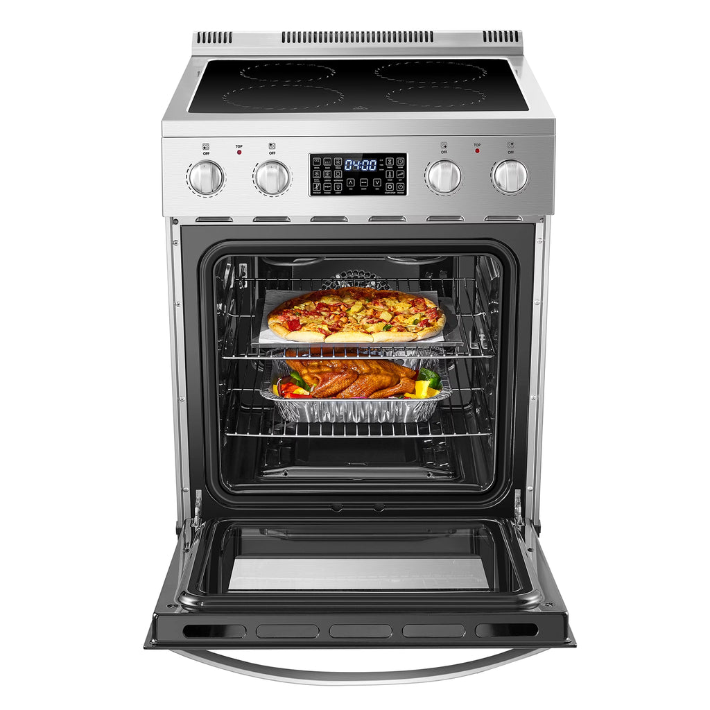 Lanbo 24 inch 2.9 Cu.ft Freestanding Electric Range with Air Fry and Convection Oven O961668