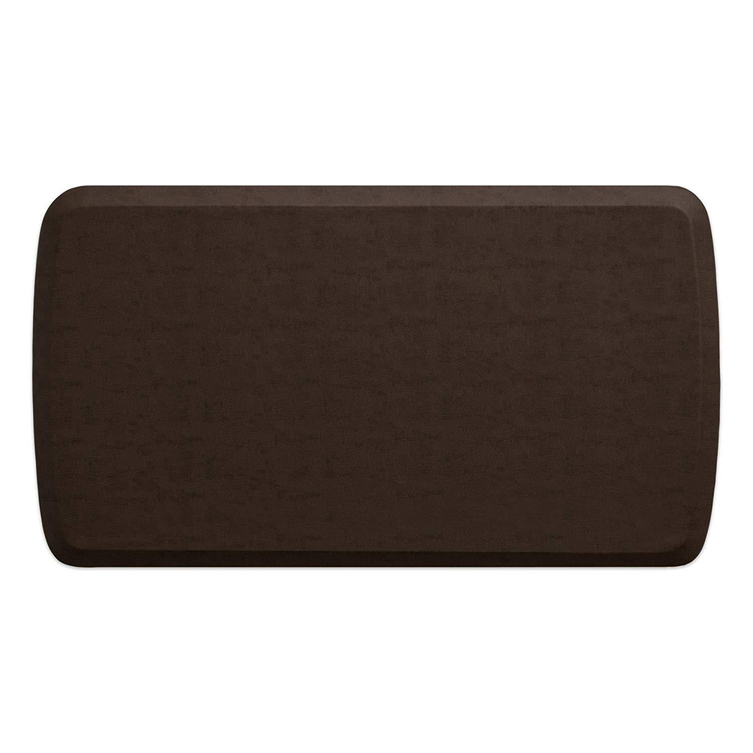 GelPro Elite Vintage Leather Anti Fatigue Kitchen Mat, Rustic Brown N322
