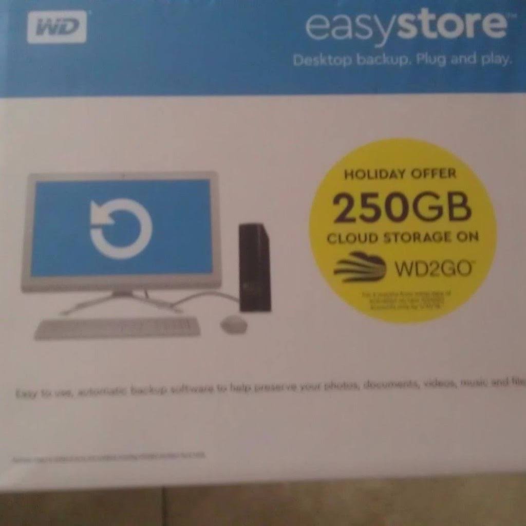 WD Easystore 8TB External USB 3.0 Hard Drive Black H432154