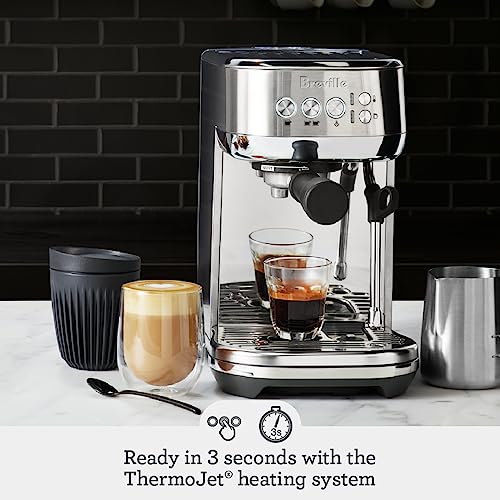 Breville Bambino Plus Espresso Machine BES500BSS, Brushed Stainless Steel U564