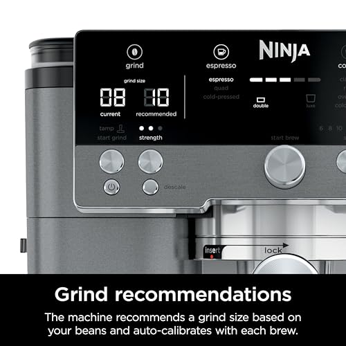 Ninja Luxe Café Premier Series Espresso Machine and Drip Coffee Maker, Stainless Steel T553