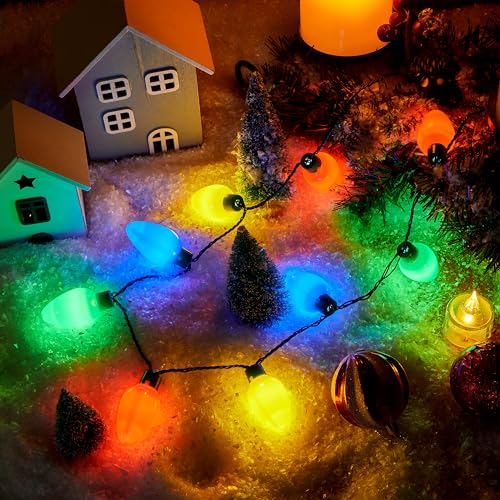 JOYIN Christmas LED Light Up Bulb Necklaces 6 Pack D86322
