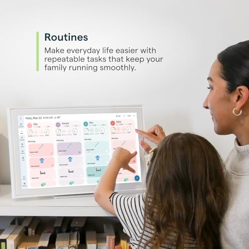 Skylight Calendar 15-inch Wall Planner Digital Calendar & Chore Chart with Touchscreen W3364