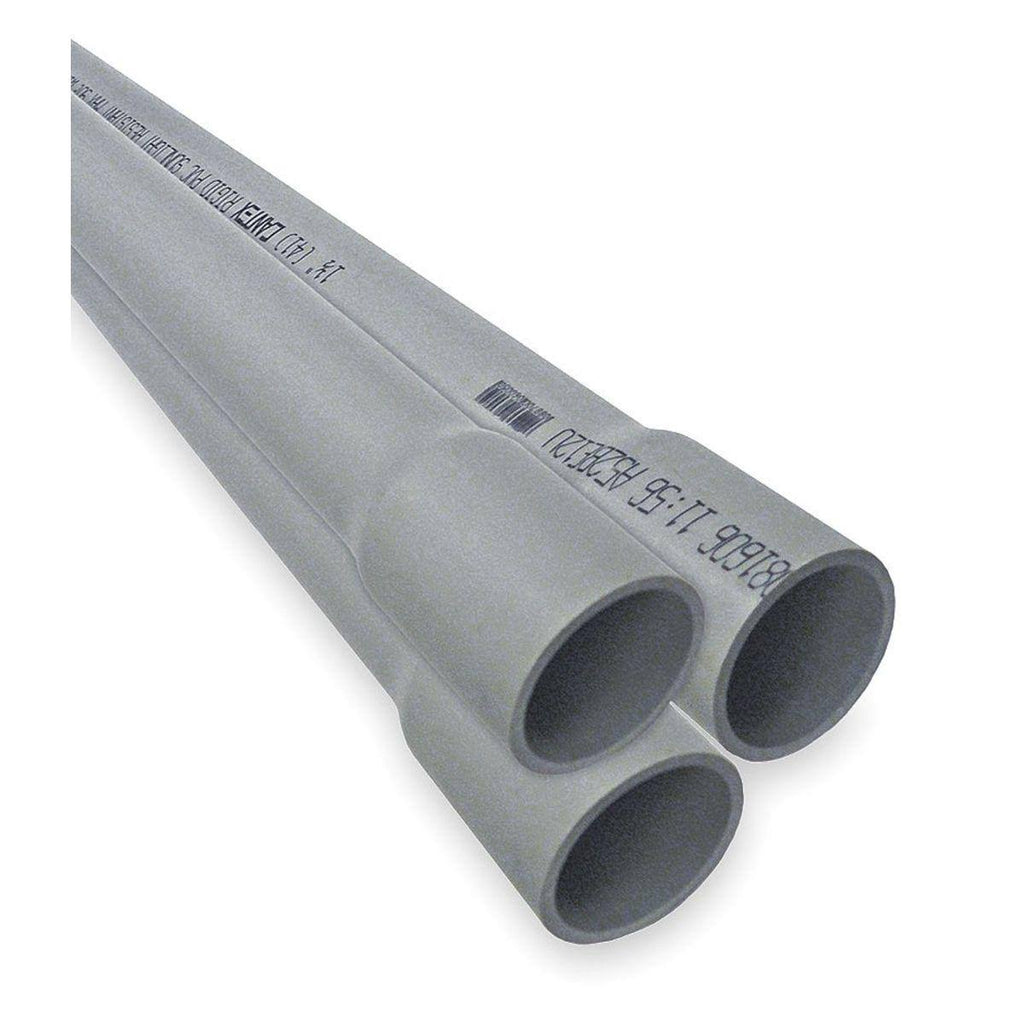 Schedule 40 Conduit,4 In,10 ft. L,pvc Cantex A52EA12