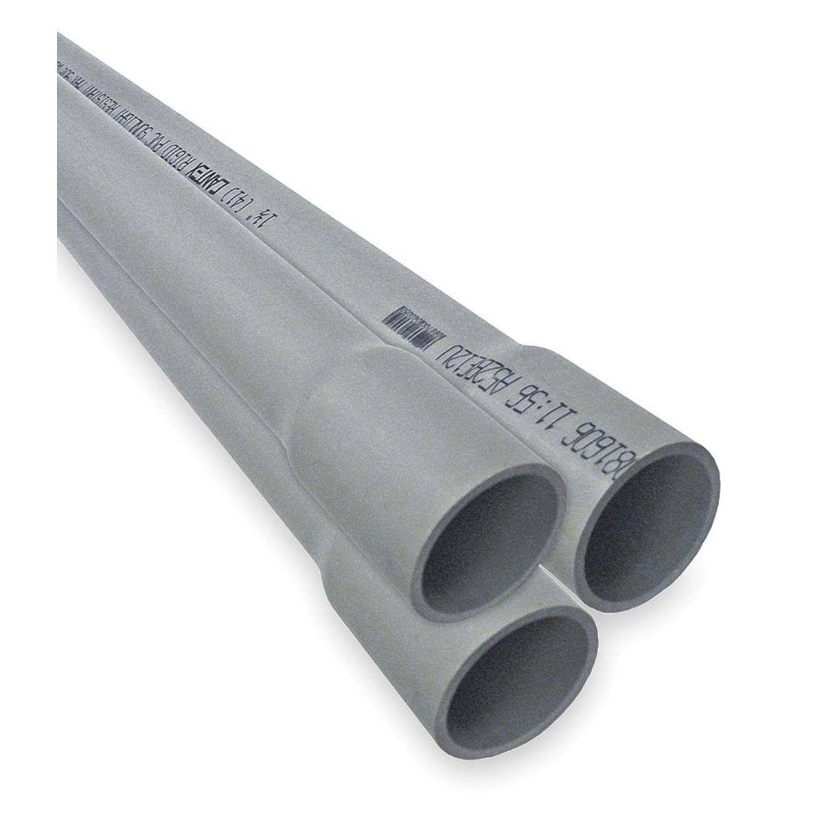 Schedule 40 Conduit,4 In,10 ft. L,pvc Cantex A52EA12