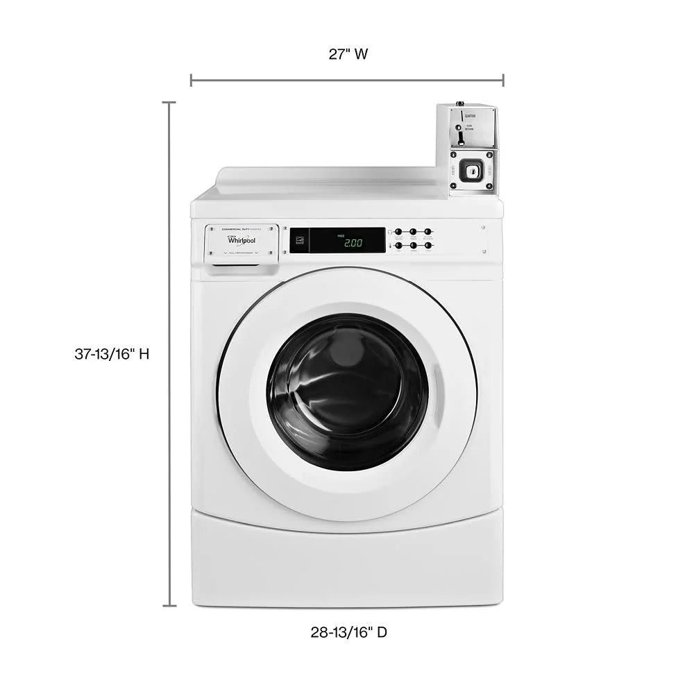 Whirlpool CHW9150GW 27 Inch Commercial Front Load Washer G928