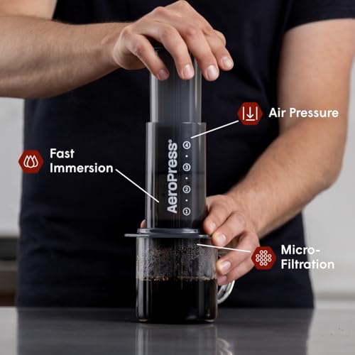 AeroPress Original XL Coffee Press – 3-in-1 Portable Coffee Maker for Camping & Travel Y52044