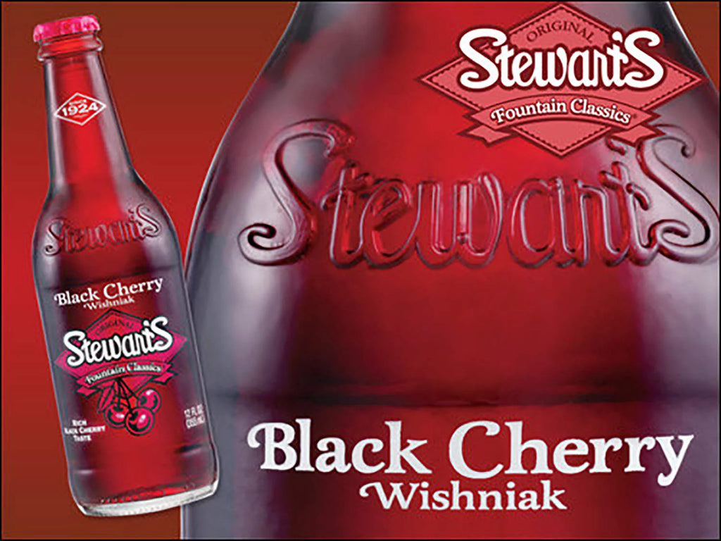 Stewart's Wishniak Black Cherry Soda, 12 fl oz, 12 Glass Bottles F1239