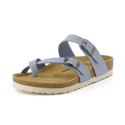 CUSHIONAIRE Women's Luna Cork Footbed Sandal I795