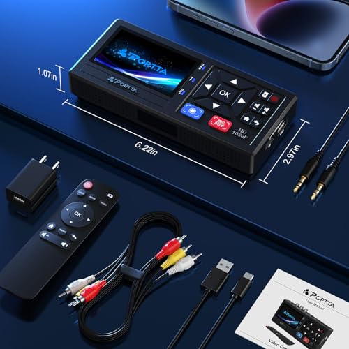 Portta VHS to Digital Converter with Remote H665863