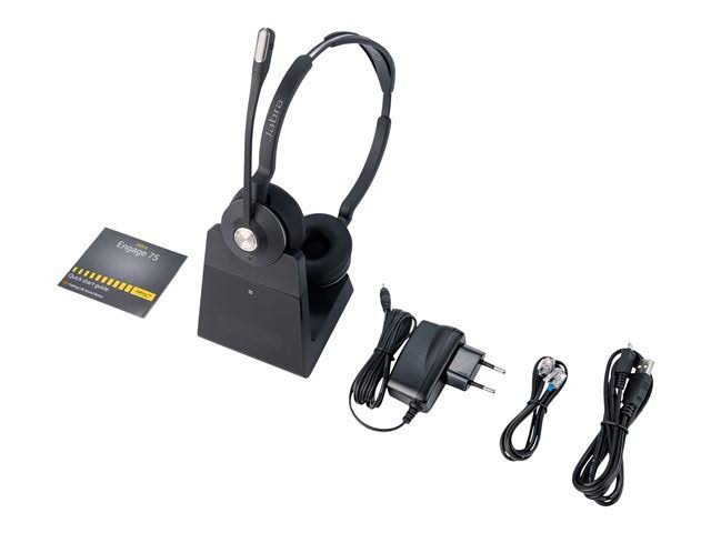 Jabra Engage 75 Stereo Headset Head-band Black F372034