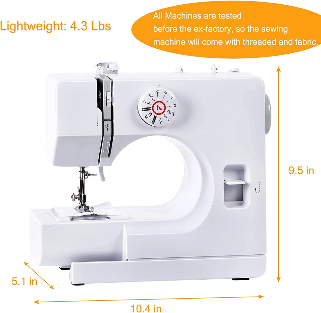 Portable Sewing Machine with 12 Built-In Stitches L98401