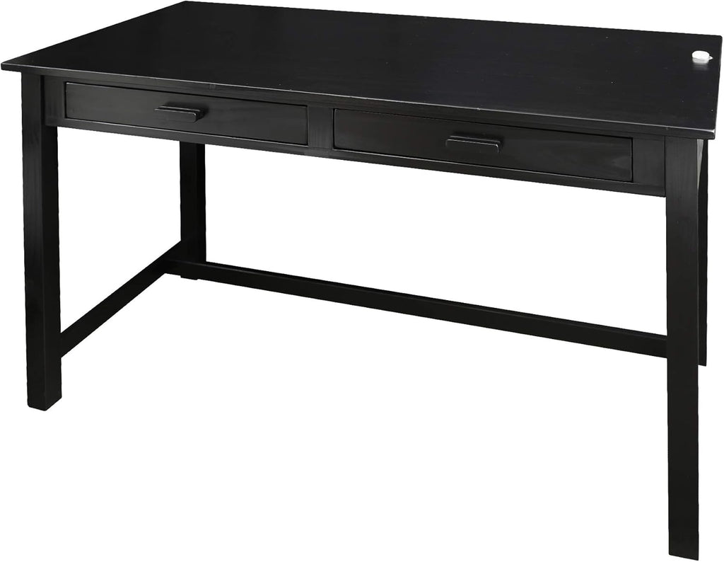 Casual Home Jefferson Work Desk Side Drawer, Concealment Furniture, Black