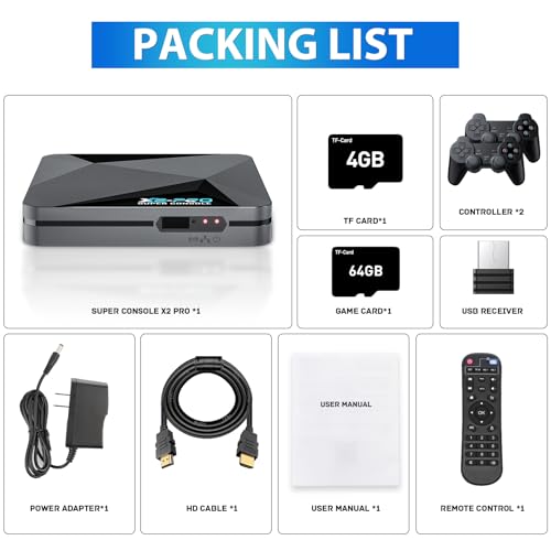 Kinhank Super Console X2 Pro Retro Game Console with 65000+ Games S4546