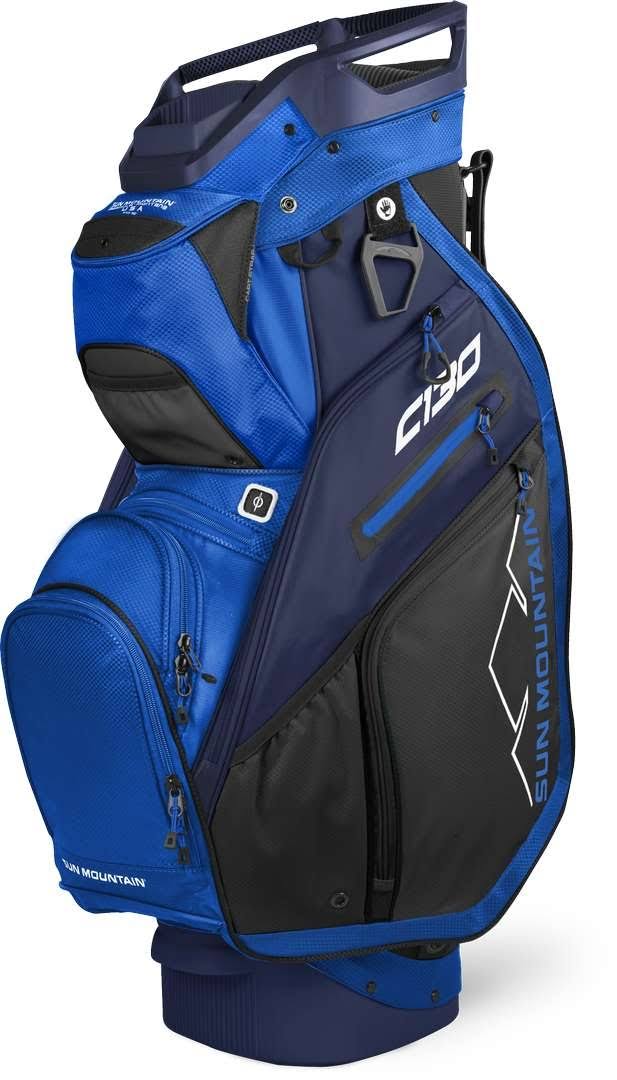 Sun Mountain C-130 Cart Bag - Black/Charcoal/White/Red O453