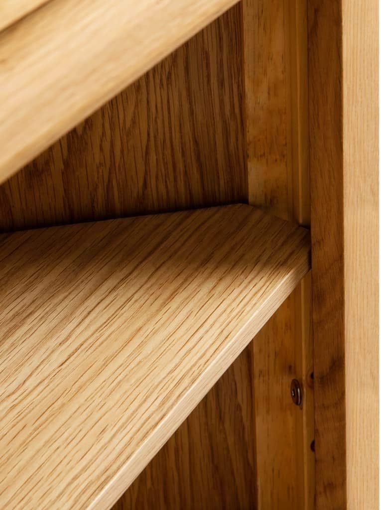 FAMIROSA Corner Cabinet Solid Oak Wood M962020