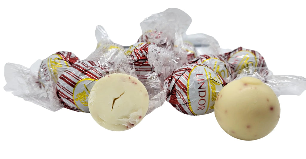 Lindt Peppermint Lindor Truffles White Chocolate Candy, 4 lbs D93643