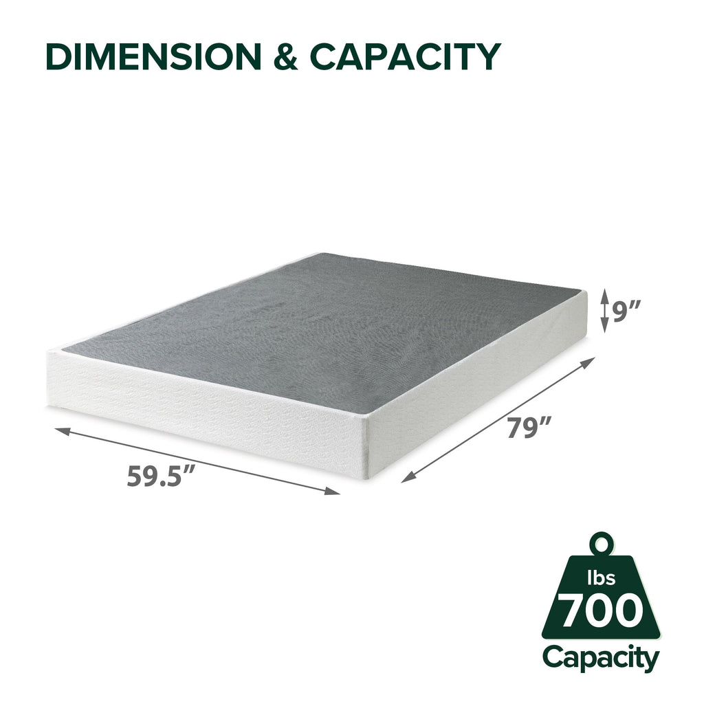 Zinus 9" Metal Smart BoxSpring® Mattress Foundation, Queen E373