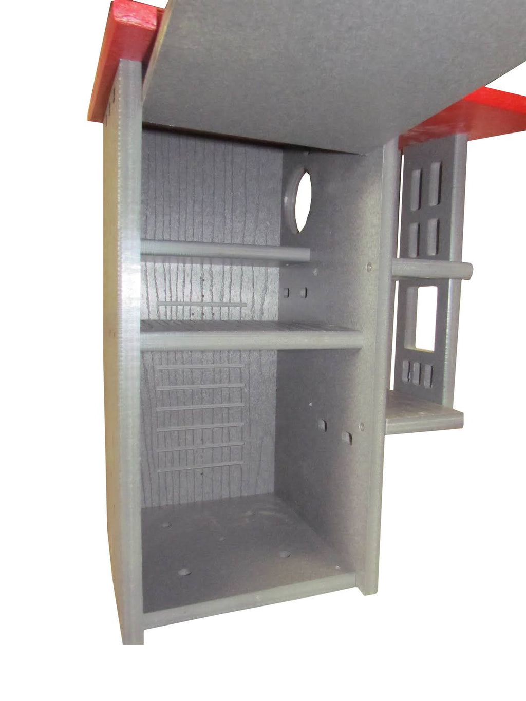 JCS Wildlife Ultimate Squirrel House Nesting Box Gray/Cardinal Red R644752
