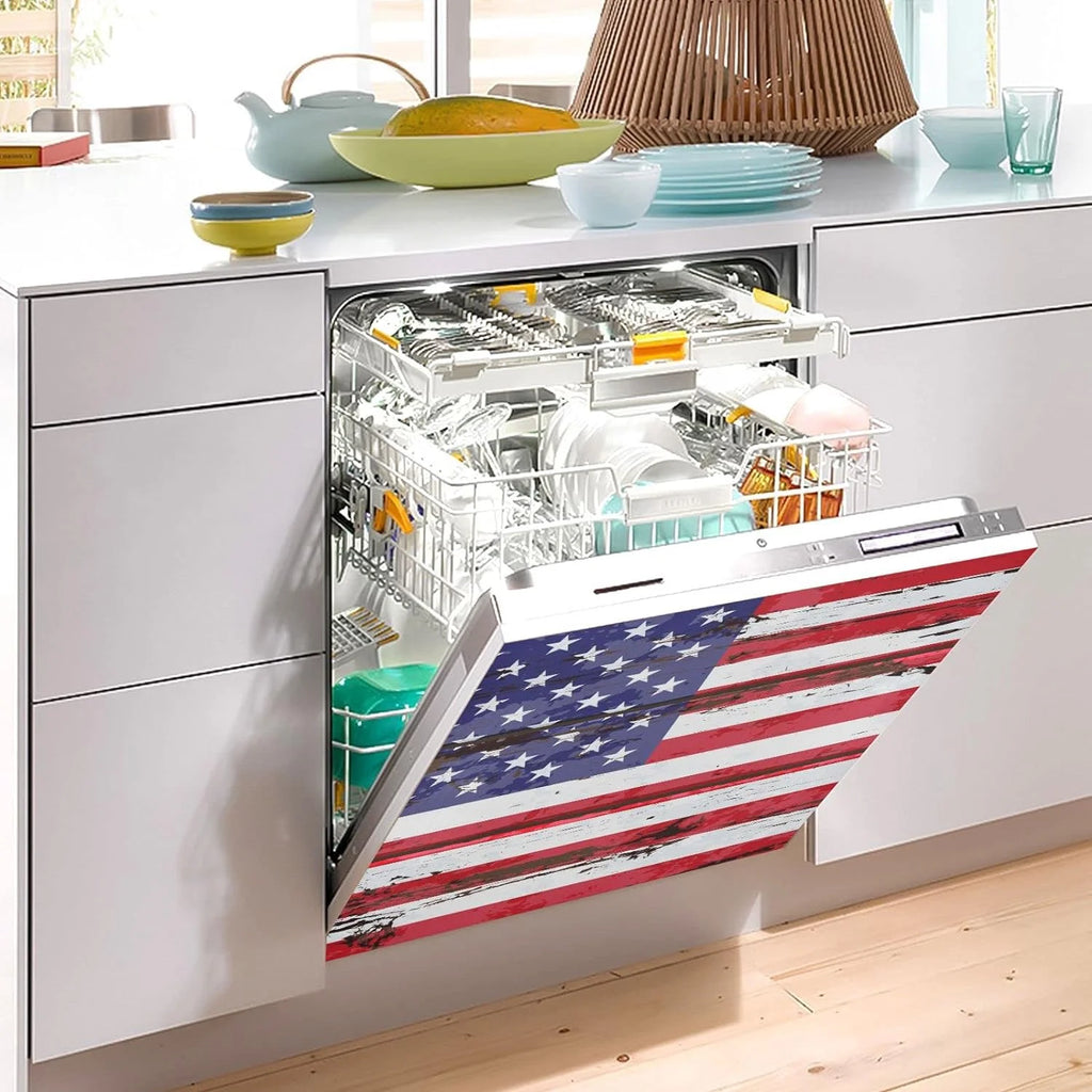 GZHJMY American Flag Dishwasher Magnet Cover 23" x 26" K9398