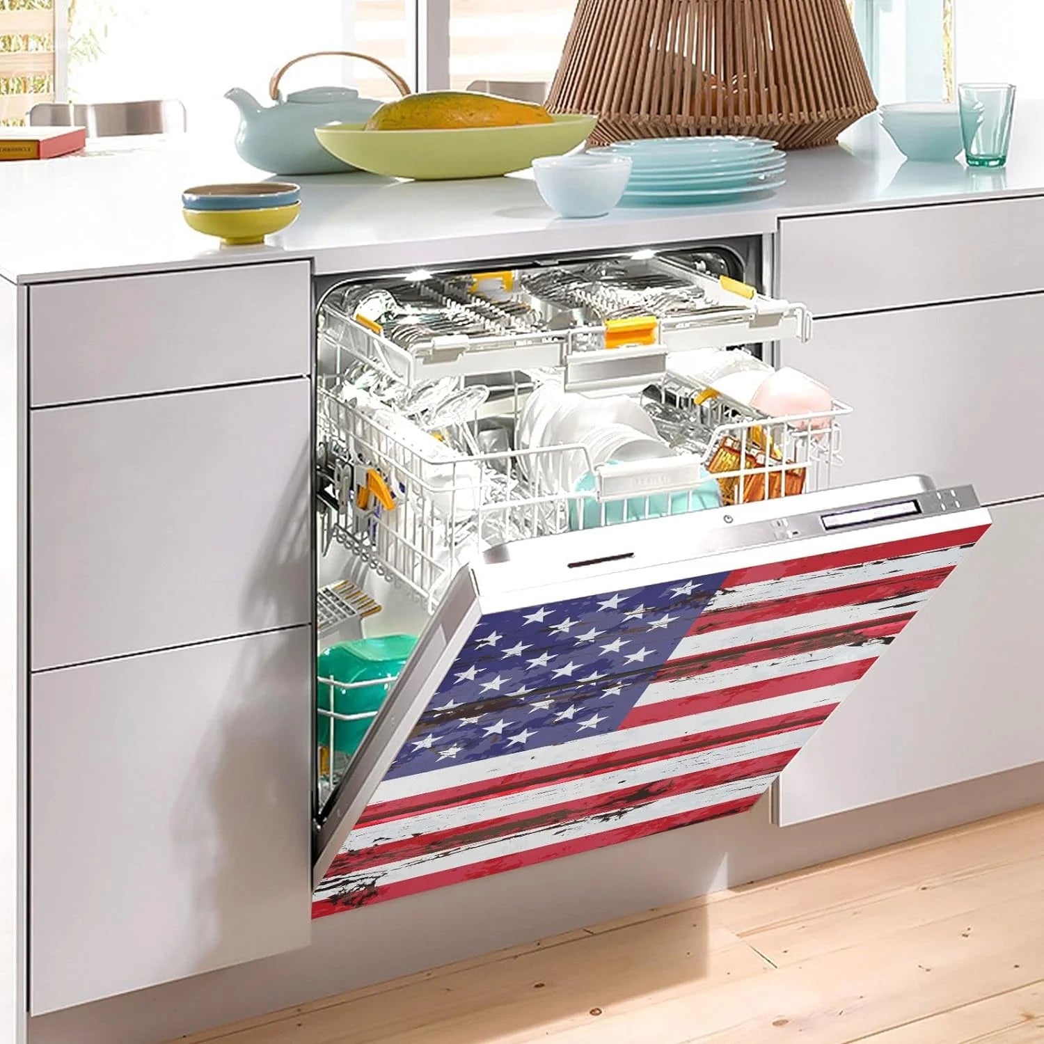 GZHJMY American Flag Dishwasher Magnet Cover 23" x 26" K9398