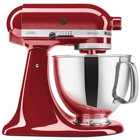 KitchenAid KSM150PSTG Artisan 5-Qt Stand Mixer with Pouring Shield, Tangerine T7346