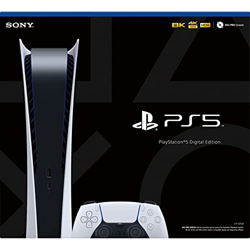 Sony PlayStation 5 Digital Edition 825GB Gaming Console with Wireless Controller Q603
