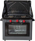 Camp Chef Deluxe Outdoor Camp Oven - Stainless Steel, Insulated Oven Box, Matchless Ignition - Charcoal Gray (COVEND)