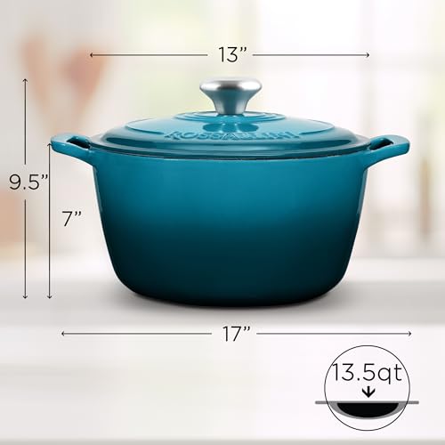 Signature Enameled Cast Iron Dutch Oven 5.5Q with Lid, Oyster Grey A277
