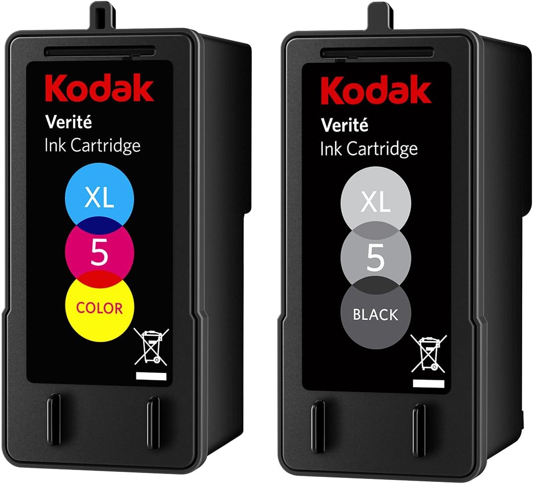 Kodak Verite 5 Replacement Inks AL11CA XL Black and Color Cartridge Bundle H82443