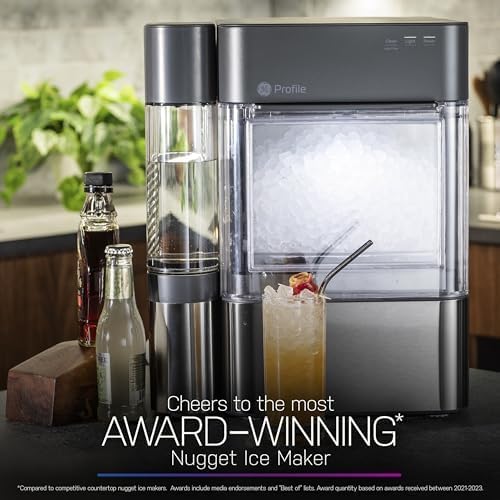 GE Profile Opal 2.0 XL Countertop Nugget Ice Maker with 1 Gallon Tank, Stainless Steel A2624