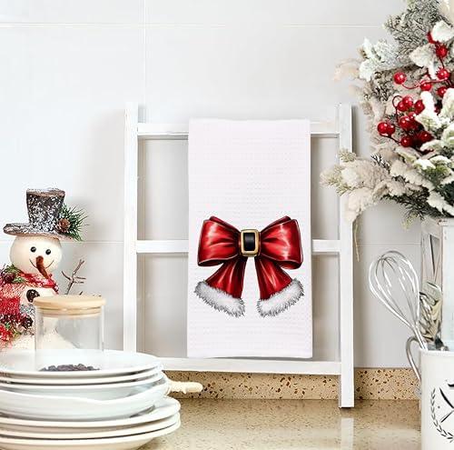 Christmas Tree Kitchen Towels - Neutral Christmas Hand Towels, 16 x 24 Inch V47794