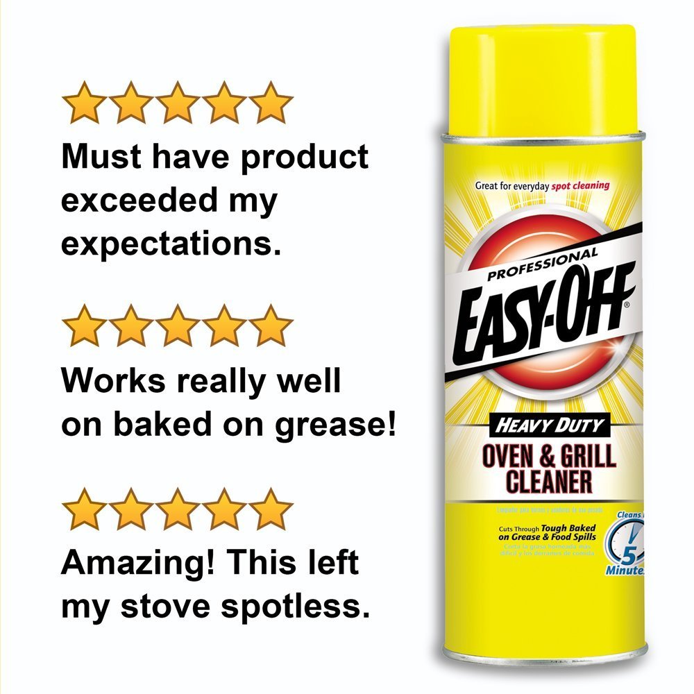 Easy-Off Professional Fume Free Max Oven Cleaner, Lemon, 144 oz (6 x 24 oz) V713