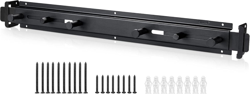 Door Barricade Bar with Door Hook Door Hanger (SUS) Patented Design for Security Reinforcement and Home Protection. Stop House Invasion and Intruder on Front Door, Bathroom and Bedroom. Childproof.