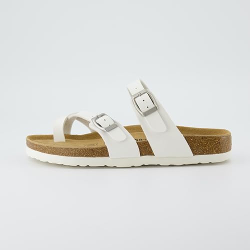 CUSHIONAIRE Women's Luna Cork Footbed Sandal I795