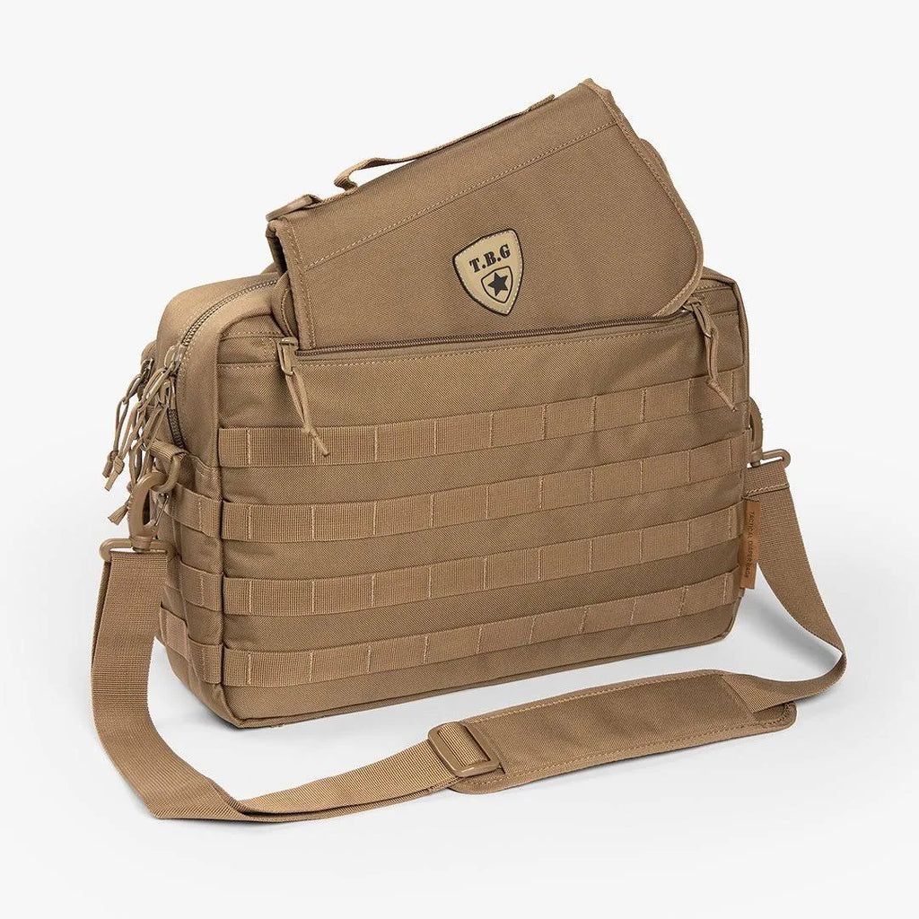 Deuce 2.0 Tactical Diaper Bag + Baby Carrier Bundle, Coyote Brown J2514